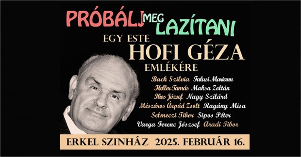 Hofi Gza emlkest - 2 db jegy