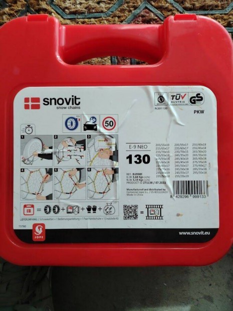 Hólánc nagyobb méretű kerekekre, új