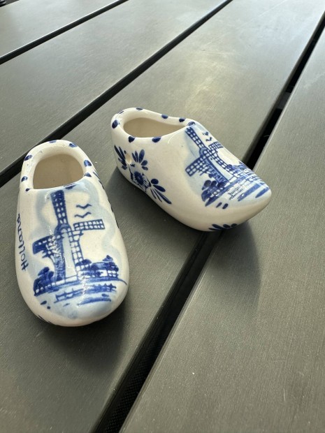 Holland porcelán papucs malom mintával eladó Budán!