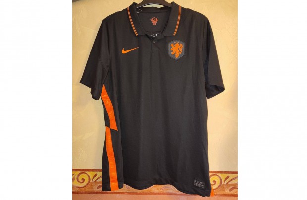 Holland vlogatott eredeti adidas fekete 2020-22 gallros mez (XL)