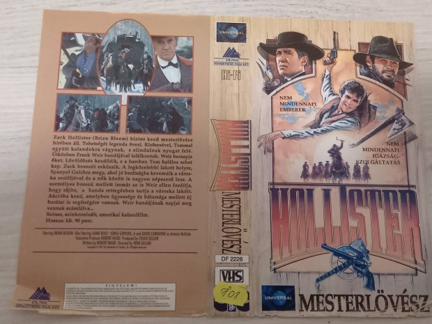 Hollister - Mesterlvsz  - western vhs- David Carradine