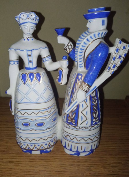 Hollóházi porcelán - Vadász páros