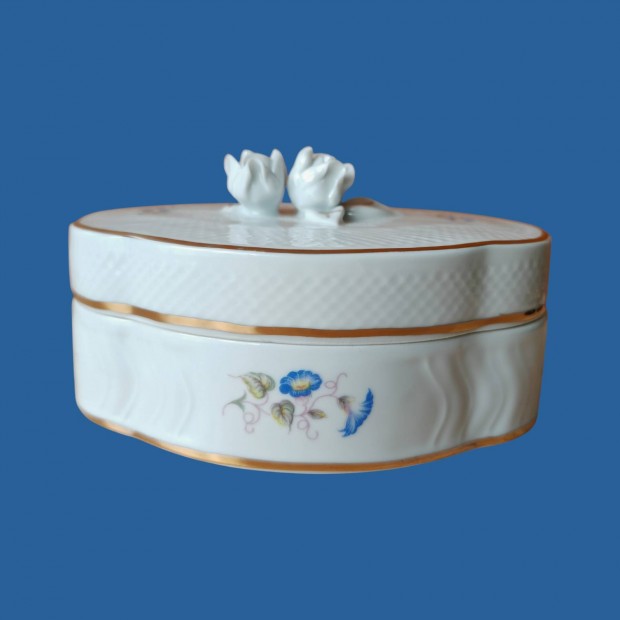 Hollóházi porcelán bonbonier