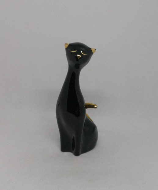 Hollhzi porceln fekete cica "Ritka"!