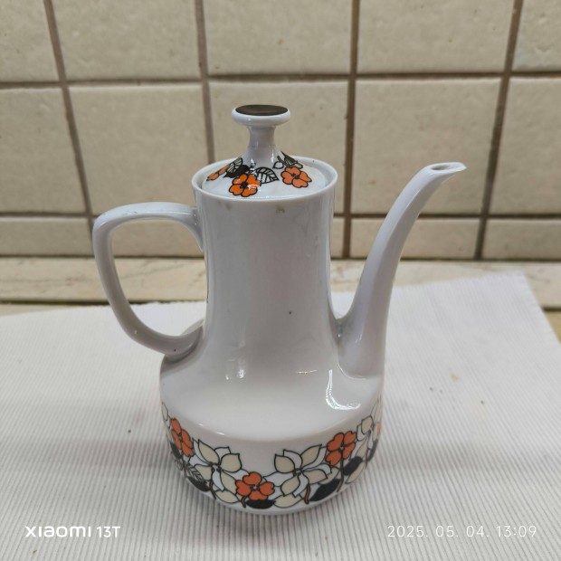 Hollóházi porcelán kávéskészlet kancsó eladó!