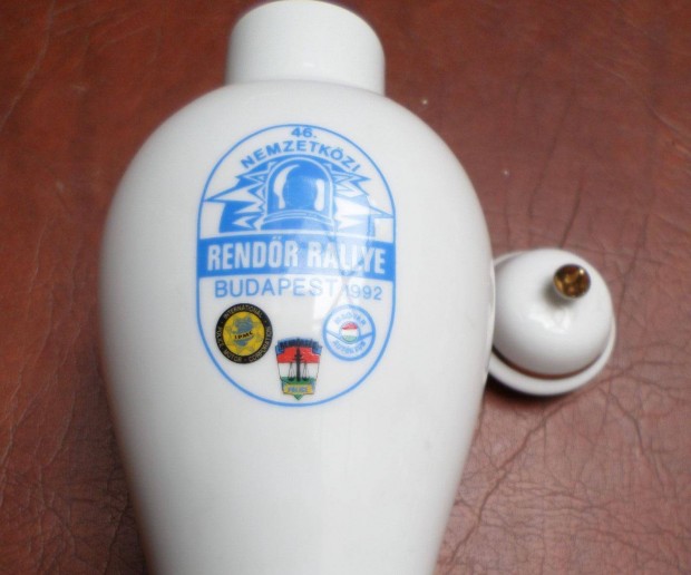Hollóházi porcelán serleg relikvia 1992