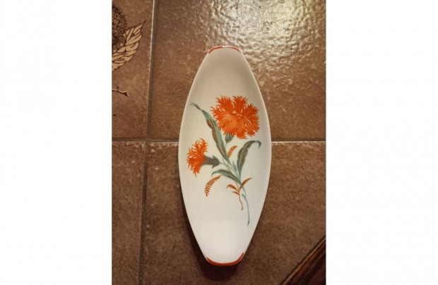 Hollóházi sorszámozott porcelán tálka 20 x 8,5 cm