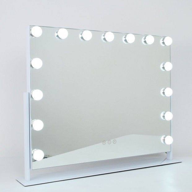 Hollywood tkr, sminkes tkr, LED sminktkr fehr 58x46cm (DC5846)