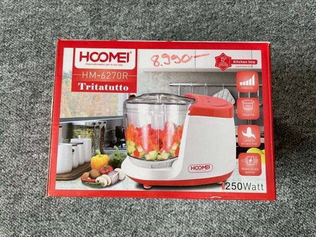 Homei HM-6270R - food chopper, tel mixel, garancilis