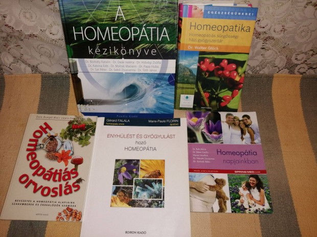 Homeopatia 5db-os könyvcsomag