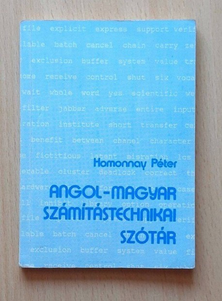 Homonnay Pter Angol-magyar szmtstechnikai sztr