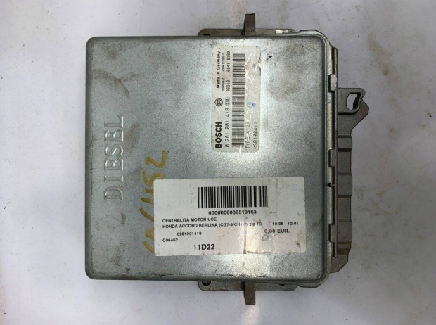 Honda Accord V motorvezrl ECU 0281001419 MSB100411