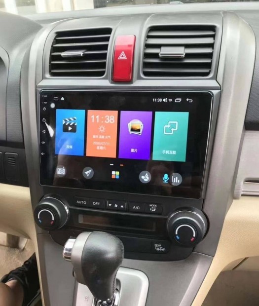Honda CR-V Carplay Multimédia Android GPS Rádió Tolatókamerával