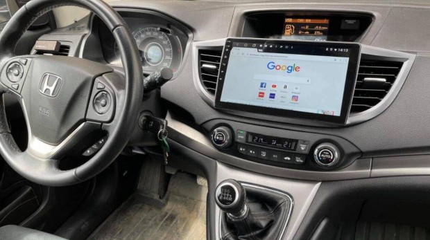 Honda CR-V Carplay Multimédia GPS Rádió Tolatókamerával