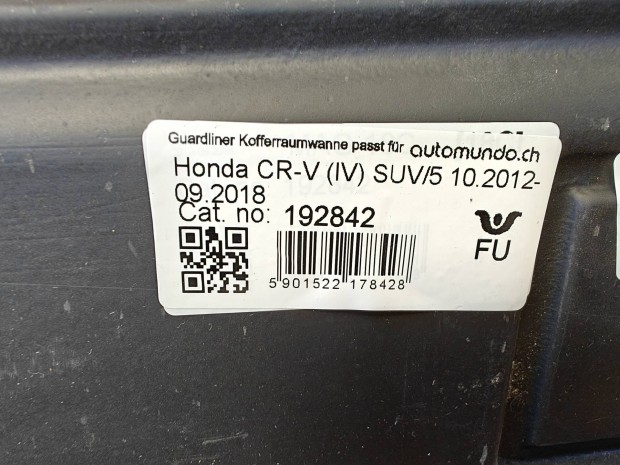 Honda CR-V gumisznyeg, csomagtrtlca