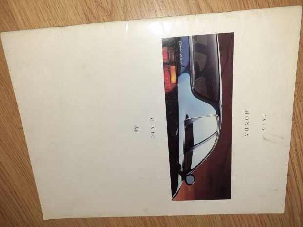 Honda Civic 1993 prospektus - 1992, angol nyelv