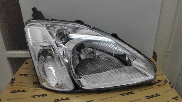 Honda Civic fényszóró jobb (3/5) 2001.02 -> 2005.12 (H4) (E+) króm