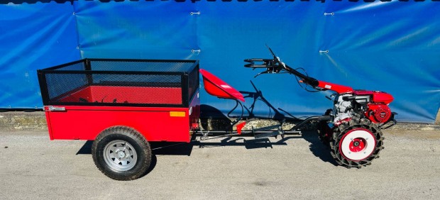 Honda F560 pótkocsival, egytengelyes traktor, rotációs kapa
