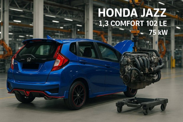 Honda Jazz 1.3 Comfort 102Le 75kW motor egyben, motorkód: L13B21102810