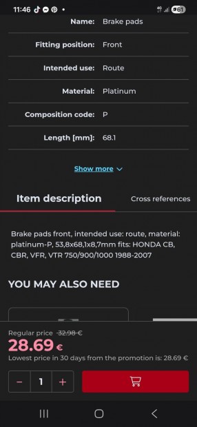 Honda VTr,Vfr,Cb,Cbr f�kbet�t