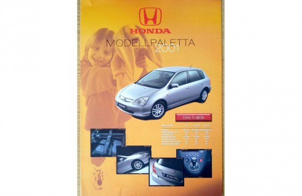 Honda modellpaletta prospektus, katalgus 2001-bl