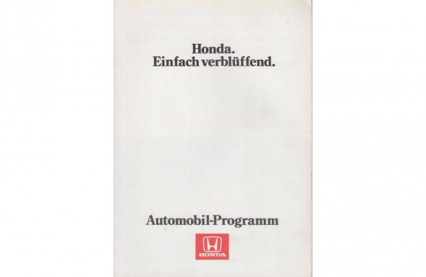 Honda program 1984