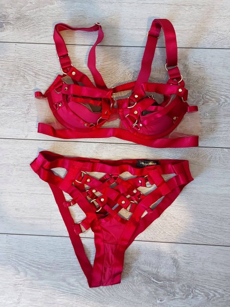 Honey Birdette Stephanie Cherry bra and brief fehrnem