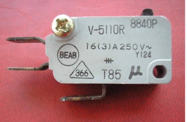 Honeywell mikrokapcsol ,16 A , 250 V , AMP sarus , hasznlt
