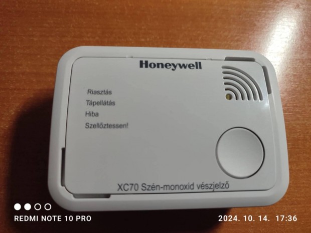 Honeywell sznmonoxid rzkel riaszt.