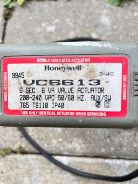 Honeywell vltszelep motorral