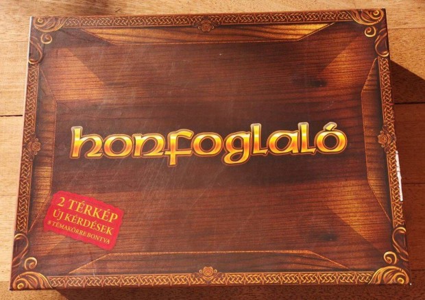 Honfoglaló társasjáték új verzió 2 térképpel, 8 témakörre bontva