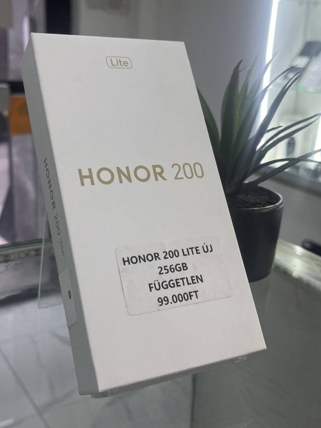 Honor 200 Lite(Bontatlan)256GB Fggetlen 3 hnapos garancival 