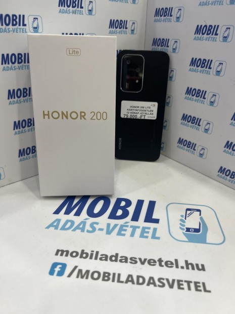 Honor 200 Lite Krtyafggetlen 256 GB, 12 h garancia