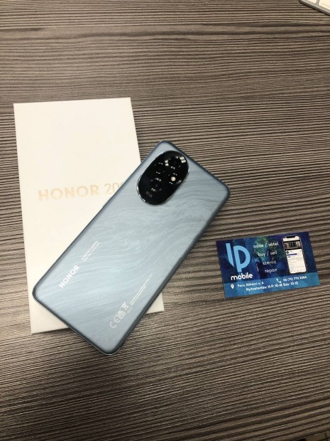 Honor 200, jszer, 256GB, Emerald Green, Dobozos, Gyri gar