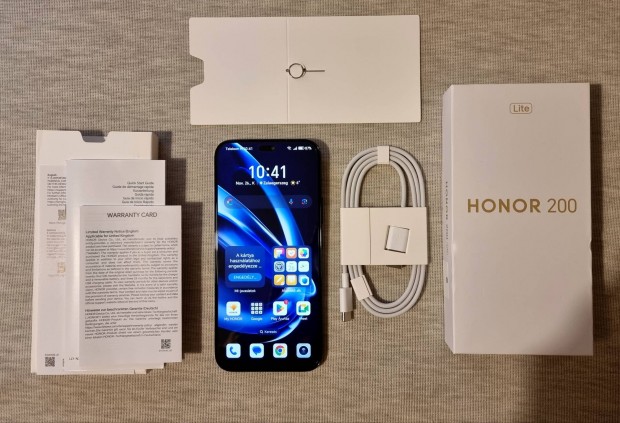 Honor 200 lite 5G 8/256GB gynyr llapot gyri fggetlen.