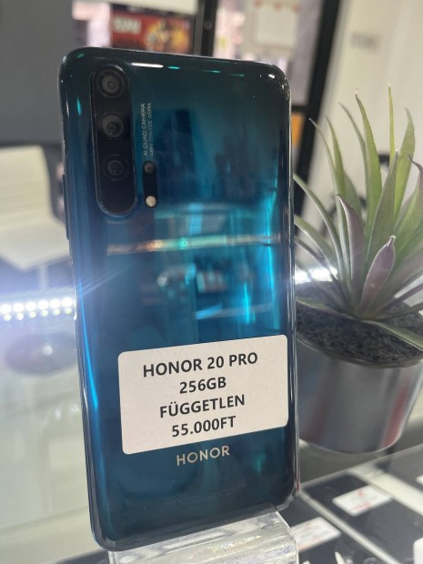 Honor 20 Pro 256GB Krtyafggetlen 3 hnapos garancival