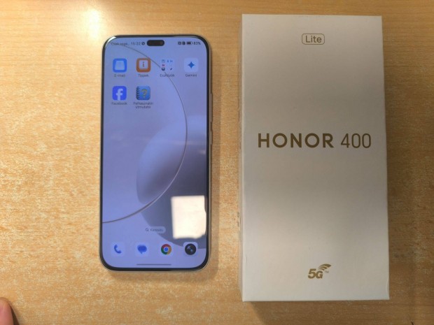 Honor 400 Lite 5G 8/256GB Dual szinte Új Szürke Garis !