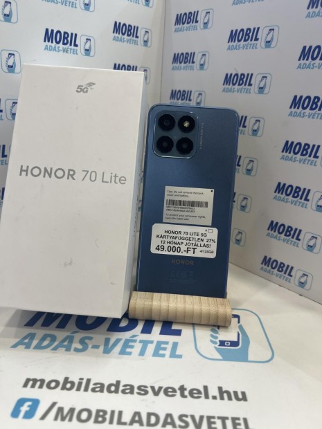 Honor 70 Lite Dual Sim 128 GB, 12 h garancia