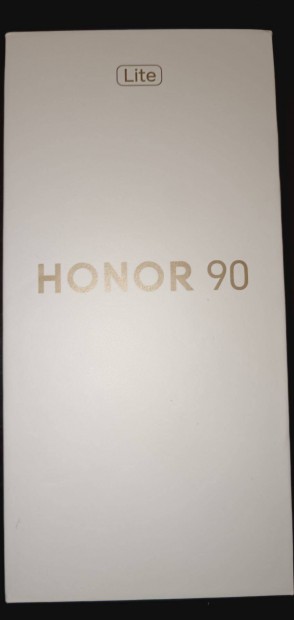 Honor 90 Lite 256GB DS, fekete, krtyafggetlen, garis 2025.10.09-ig!