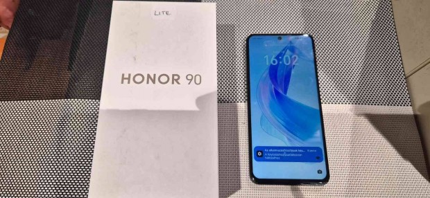 Honor 90 Lite 5G 8/256GB Dual Független Újszerű Fekete Garanciás !