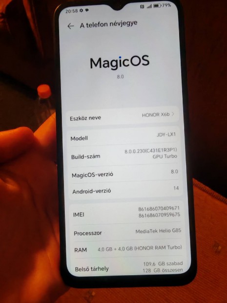 Honor X6b karcmentes 128GB dual független