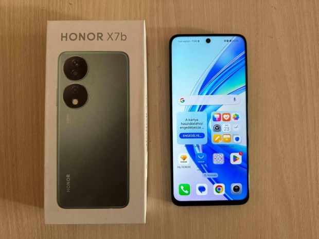 Honor X7b 6/128GB Dual Emerald Green jszer Garancival !