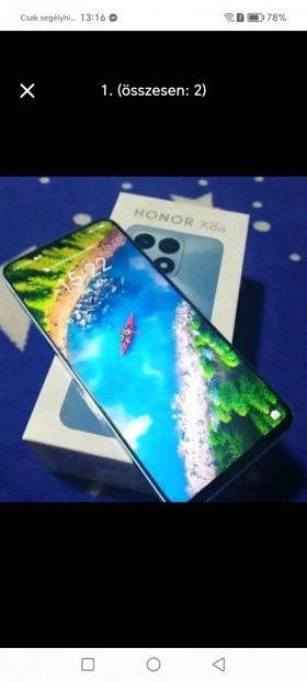 Honor X8A(6/128)) 108 megapixeles kamerval krtyafggetlen