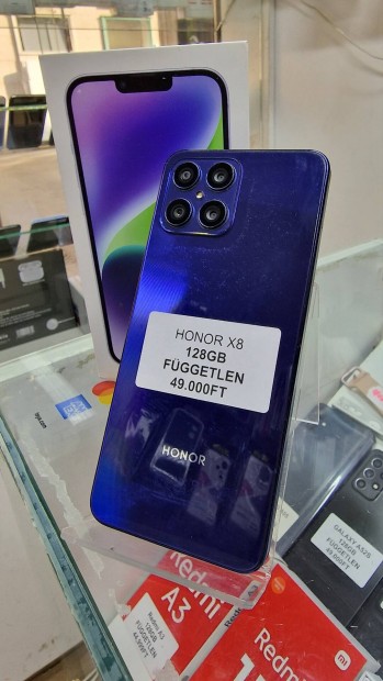 Honor X8 ,128GB ,Fggetlen ,Akci 