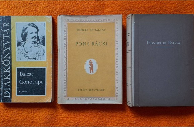 Honor de Balzac knyvcsomag: Goriot ap Pons bcsi Elveszett illzik
