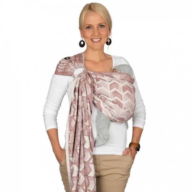 Hoppediz Ring Sling kariks kend - Amsterdam rose. Outlet termk