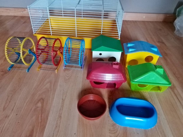 Hörcsög ketrec + kiegészítők