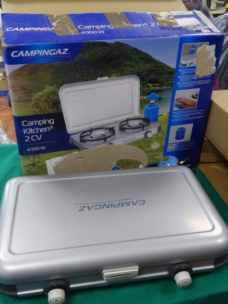 Hordozható kemping gáztűzhely Új! Campingaz 2 CV 4000W