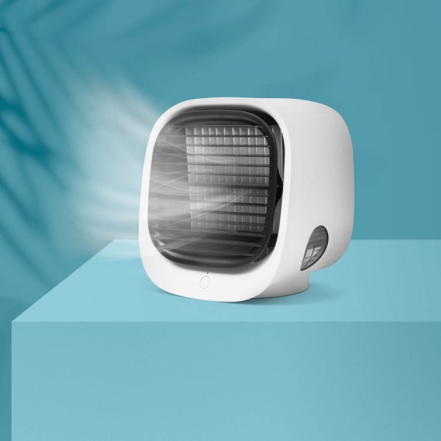 Hordozhat mini lght ventiltor - USB - fehr