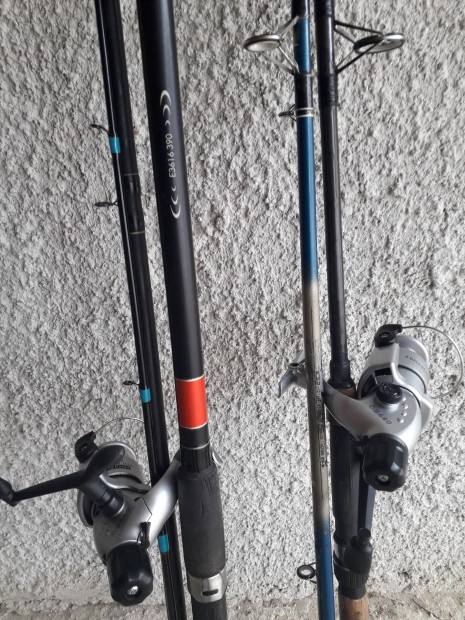 Horgászbot(2)orsó(2)merítőszák egyben eladó